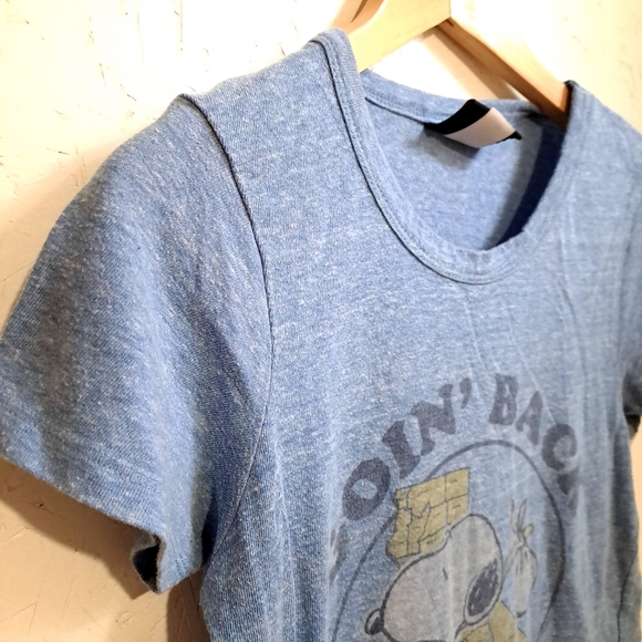 Junk food clothing | Blue Graphic Tee -snoopy Goin' Back to Cali - Picture 2 of 10
